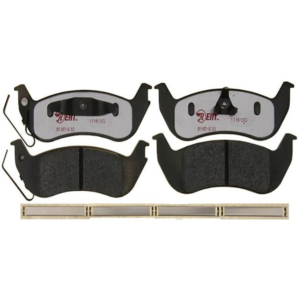 R/M Brakes BRAKE PADS OEM OE Replacement Hybrid Technology With Hardware EHT1040AH - main